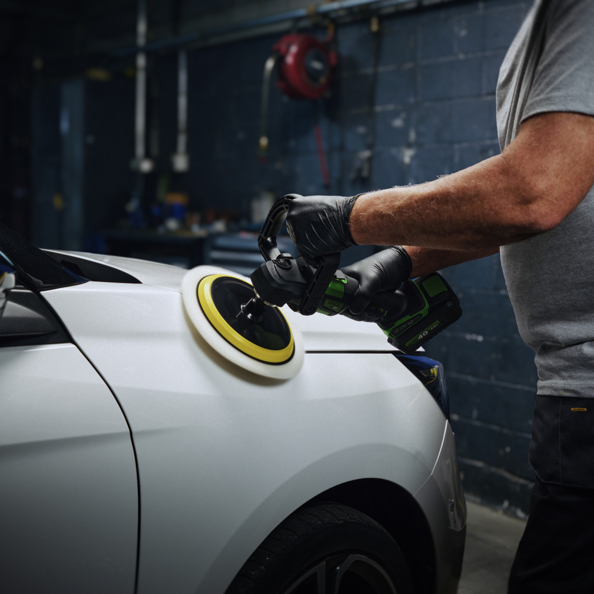 Rikä RK40 40V Cordless Rotary Car Polisher | 180mm Pad | Brushless Motor | Body Only